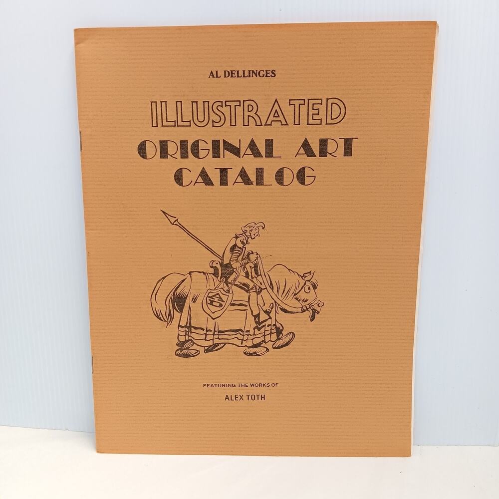 Al Dellinges Illustrated Original Art Catalog 1980 Alex Toth, George Evans OOAK